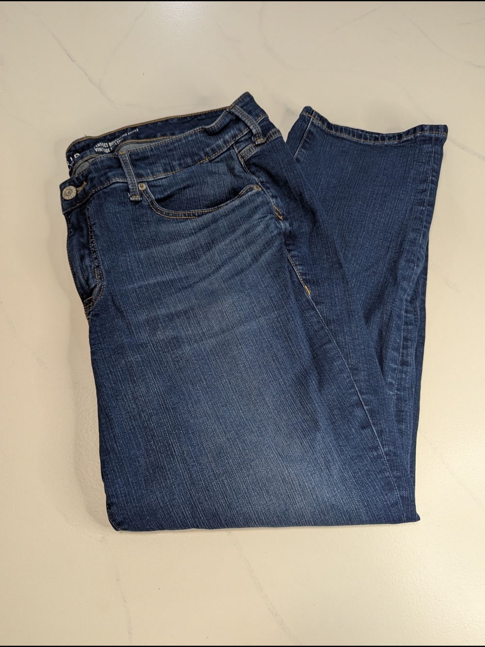 Torrid Women's 18S Perfect Boyfriend Ankle Vintage Stretch Dark Wash Blue Jeans